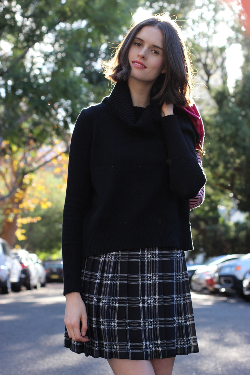 BY CHILL Chloe Hill in Witchery jumper and skirt