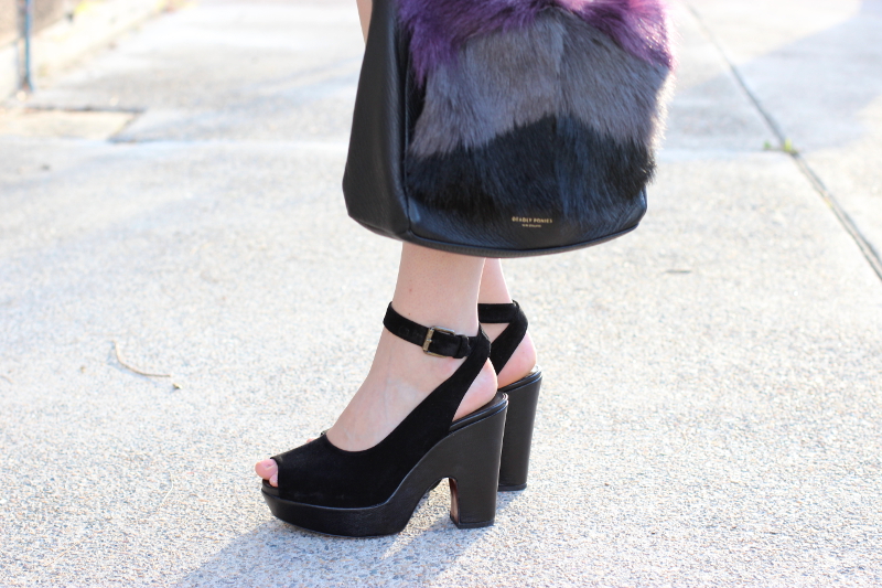 BYCHILL Rochas black platform heels