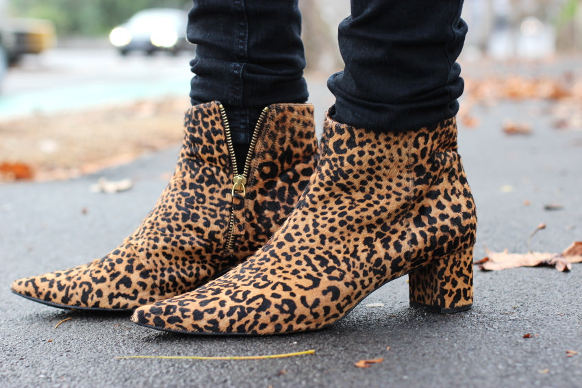 BY CHILL Chloe Hill in Senso pony hair leopard ankle boots