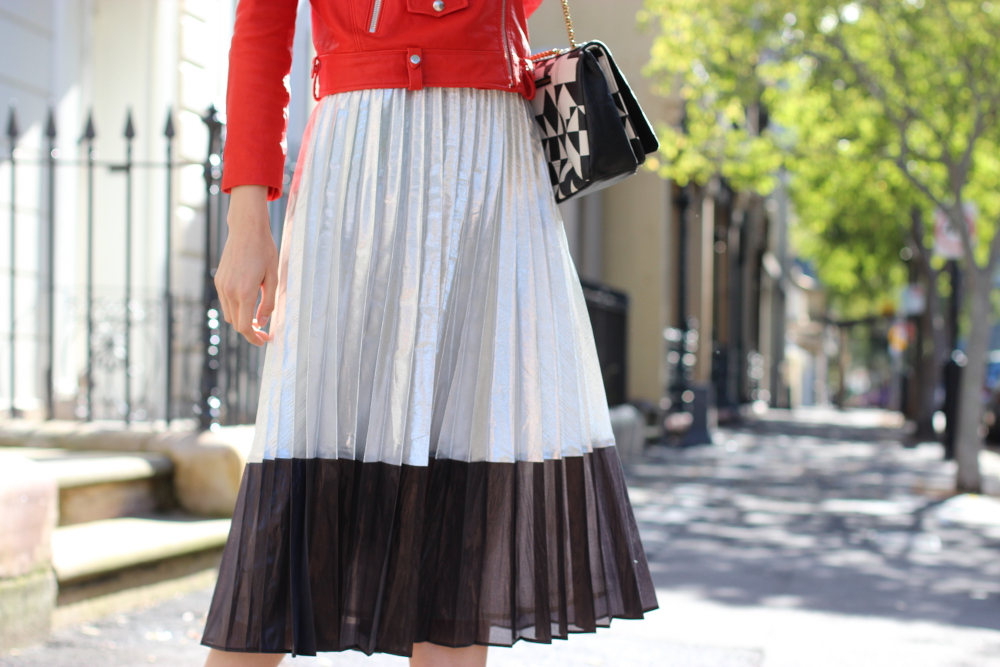 BYCHILL ASUTRALIAN FASHION BLOG | Easton Pearson silver and black pleated skirt